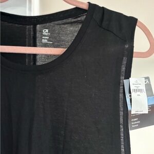 Gap Black Sleeveless Workout Top